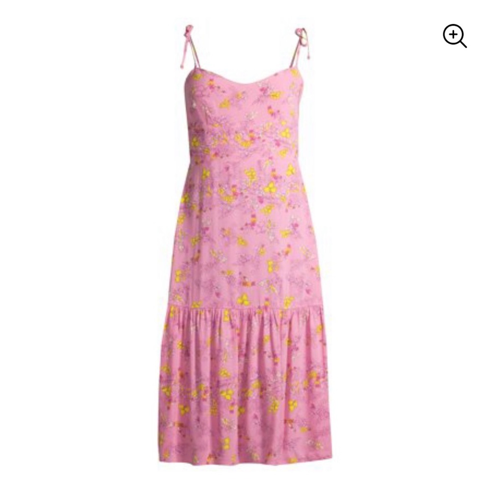 NWOT Scoop NYC Pink Floral Sweetheart Cami Dress